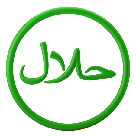 Halal-Zeichen  3D Icon
