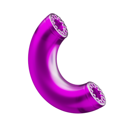 Halbe Donutform  3D Icon