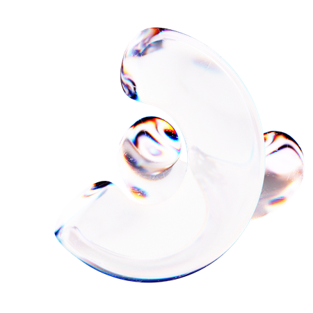 Halber Torus abstrakt  3D Icon