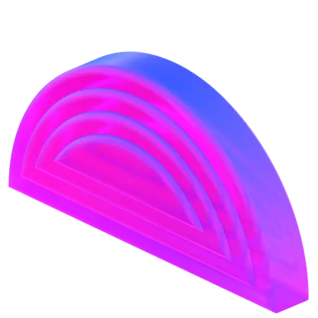 Halbkreis-Labyrinth  3D Icon
