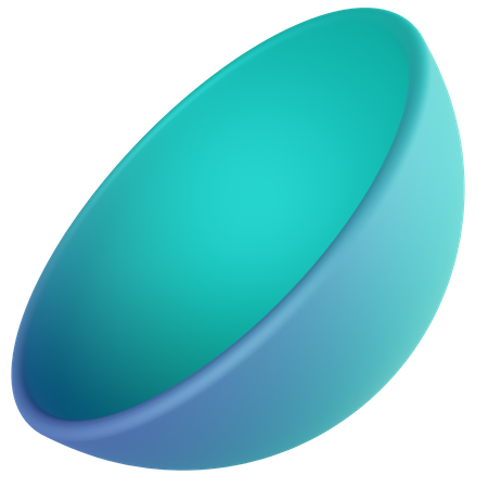 Halbkugel  3D Icon