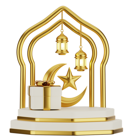 Halbmond  3D Icon