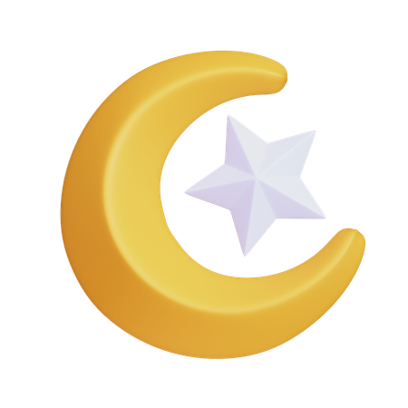 Halbmond  3D Icon