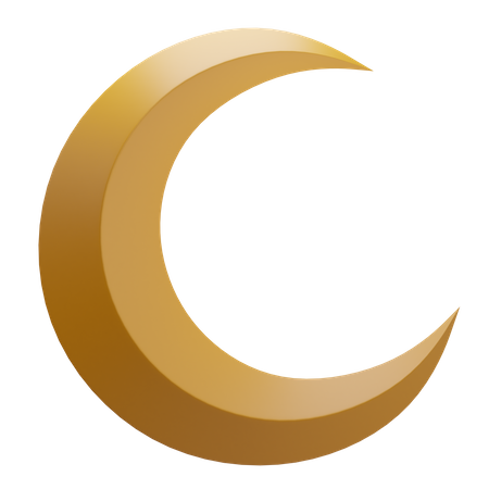 Halbmond  3D Icon