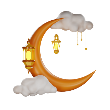 Halbmond  3D Icon