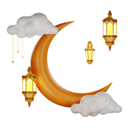 Halbmond  3D Icon