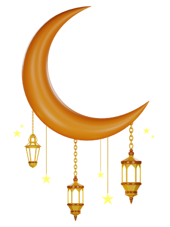 Halbmond  3D Icon
