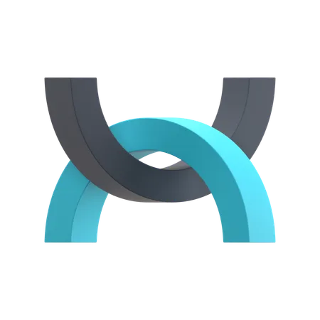 Halbringe  3D Icon