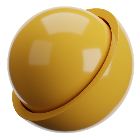 Halbrunde Burgerform  3D Icon
