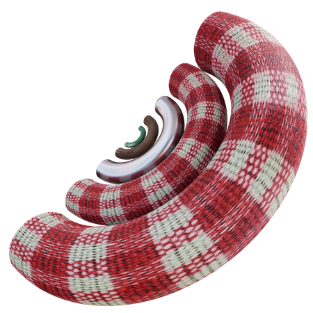 Halbe Spirale  3D Icon