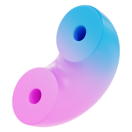 Halber Torus  3D Icon