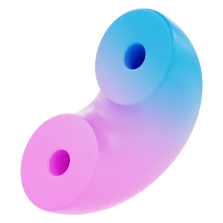 Halber Torus  3D Icon