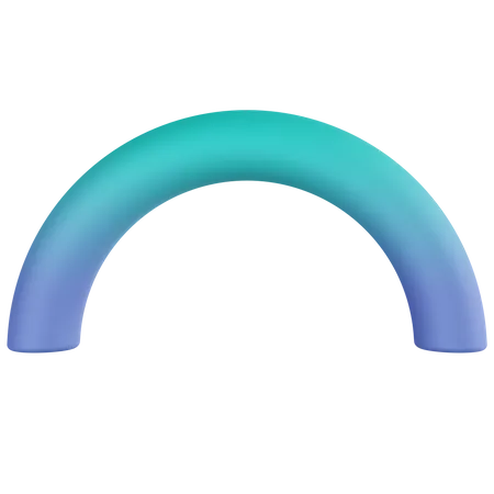 Halber Torus  3D Icon