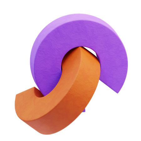 Halber Torus  3D Icon