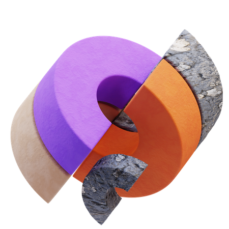 Halber Torus  3D Icon