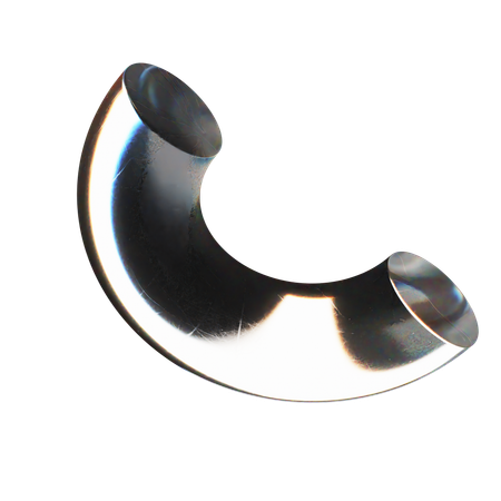 Halber Torus abstrakte Form  3D Icon