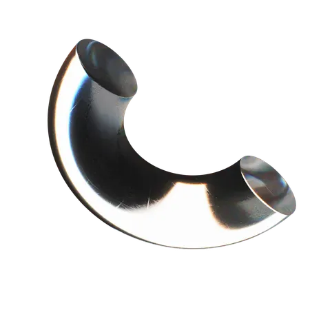 Halber Torus abstrakte Form  3D Icon