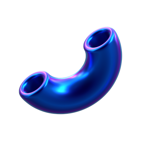 Hald Pipe Shape  3D Icon