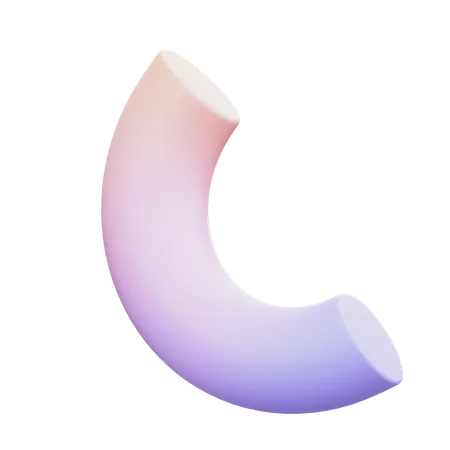 Hald Pipe Shape  3D Icon