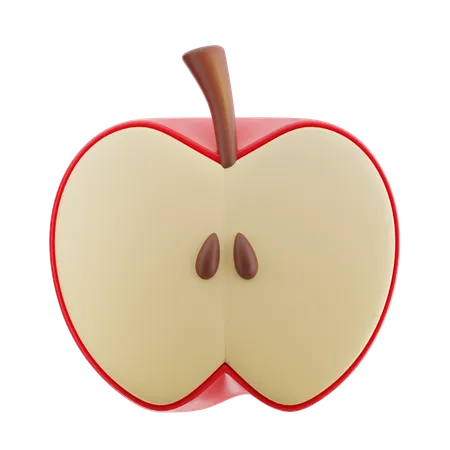 Half Apple  3D Icon