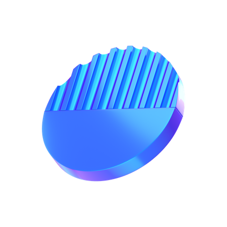 Half Ball Abstract Shape  3D Icon