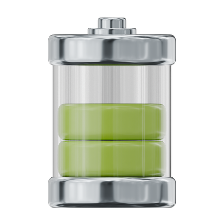 Half Battery  3D Icon