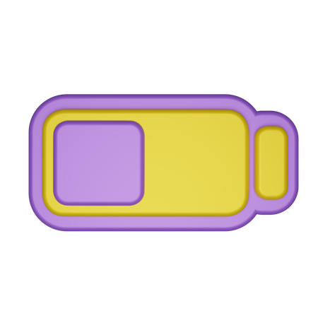 Half Battery  3D Icon