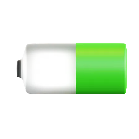 Half Battery  3D Icon