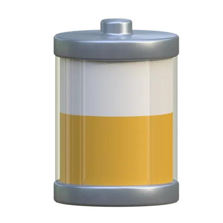 Half Battery  3D Icon