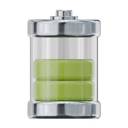 Half Battery  3D Icon