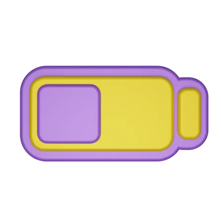 Battery Level Charging 3D Icon