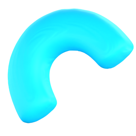 반원  3D Icon