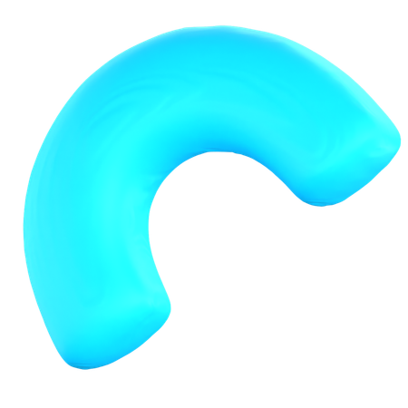 Half Circle  3D Icon