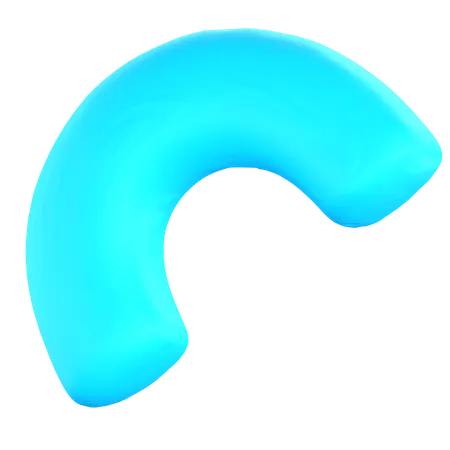 Half Circle  3D Icon