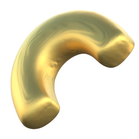 Half Circle  3D Icon