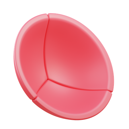 Half Circle Abstract  3D Icon