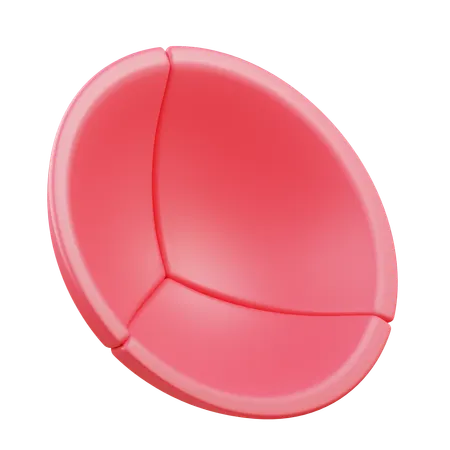 Half Circle Abstract  3D Icon