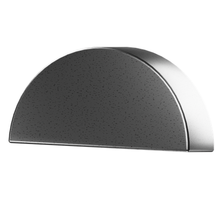 Half Circle Abstract Shape 3D Icon