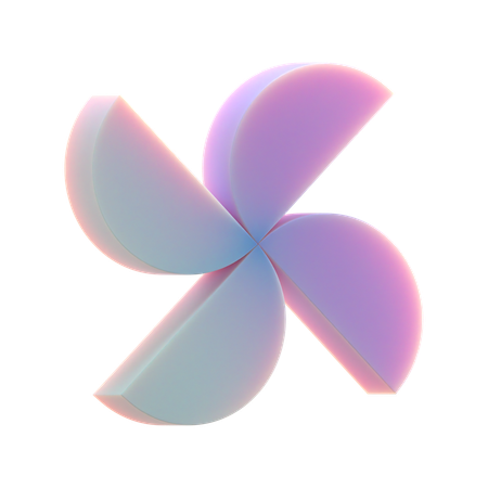 Half Circle Fan  3D Icon