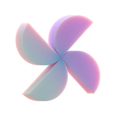 Half Circle Fan  3D Icon