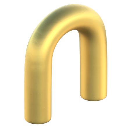 Half Circle Pipe  3D Icon