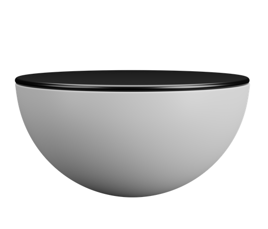 Half circle podium  3D Icon