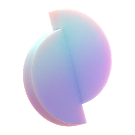 Half Circles  3D Icon