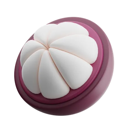 Half Mangosteen  3D Icon