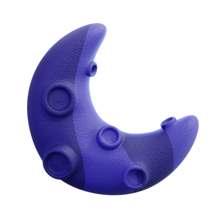 반달  3D Icon