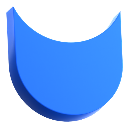 Half Moon  3D Icon