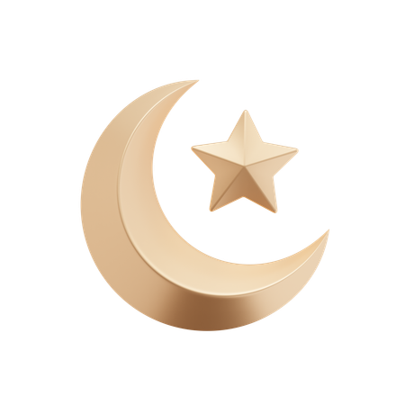 Half Moon  3D Icon