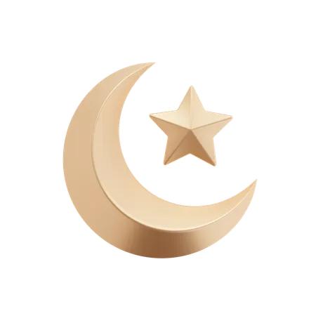 Half Moon  3D Icon
