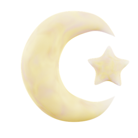 Half Moon  3D Icon