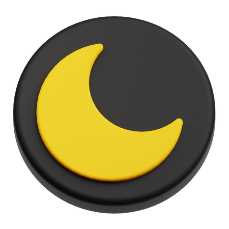 Half Moon  3D Icon